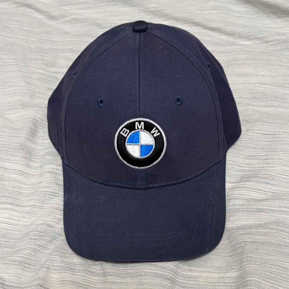 BMW Navy Baseball Cap with Embroidered Logo